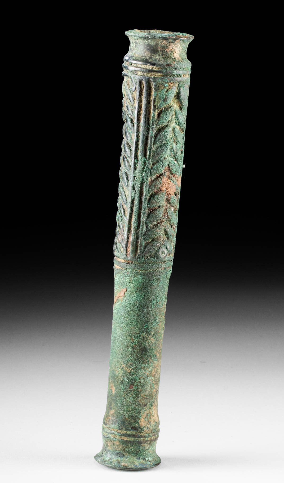 Luristan Bronze Mace Head w/ Fern Motif Panels (1 of 3)