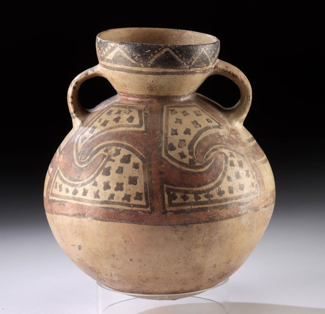 Chancay Polychrome Pottery Handled Jar (1 of 3)
