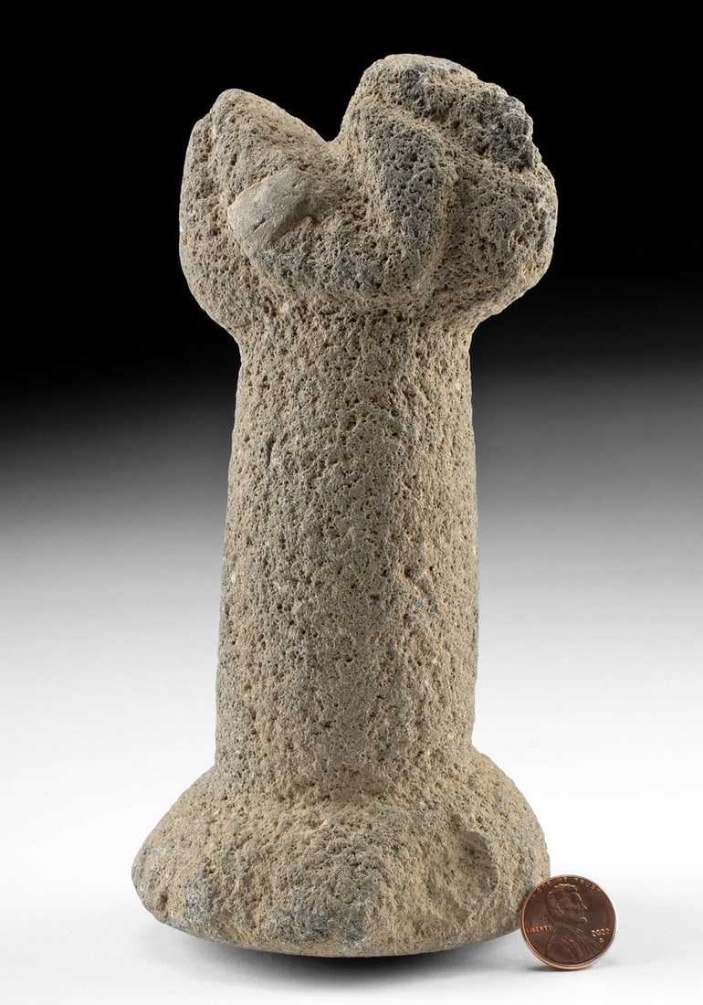 Toltec / Aztec Stone Pounder, Human / Avian Atop (1 of 3)