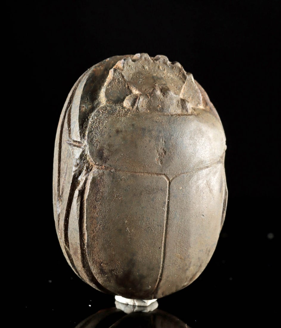 Large Egyptian Stone Heart Scarab - Museum Exhibited (1 of 3)