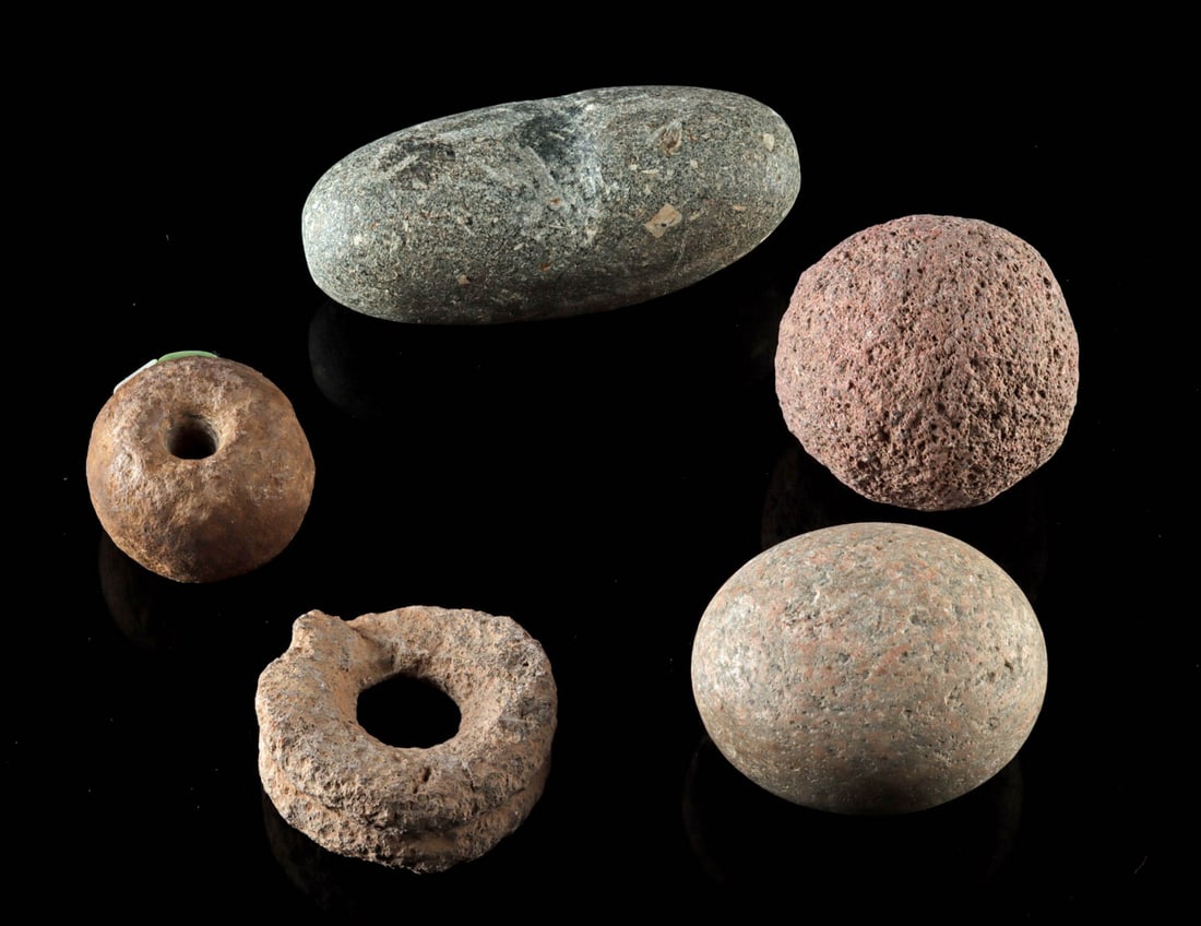 5 Native American Eastern Woodland Stone Tools (1 of 1)