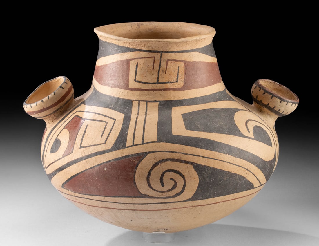 Rare Casas Grandes Ramos Polychrome Olla, ex-Tillou (1 of 3)