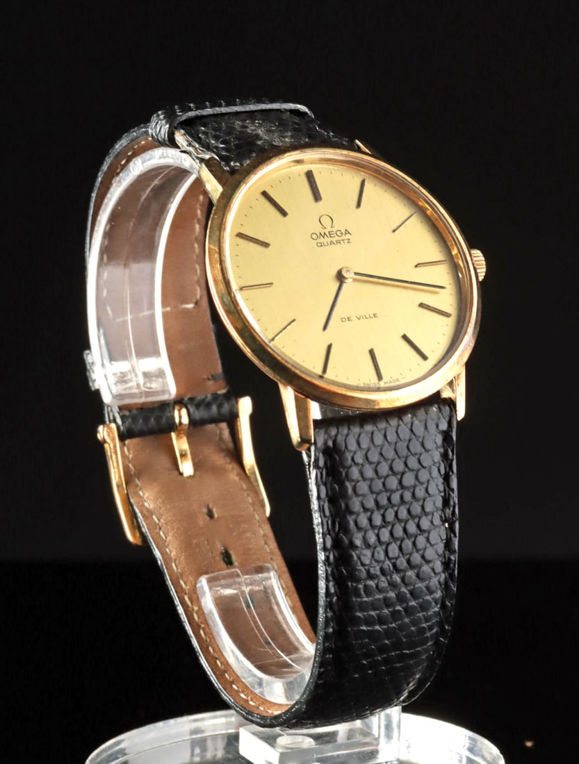 Omega Quartz 14K Gold De Ville Men's Wristwatch (1 of 3)