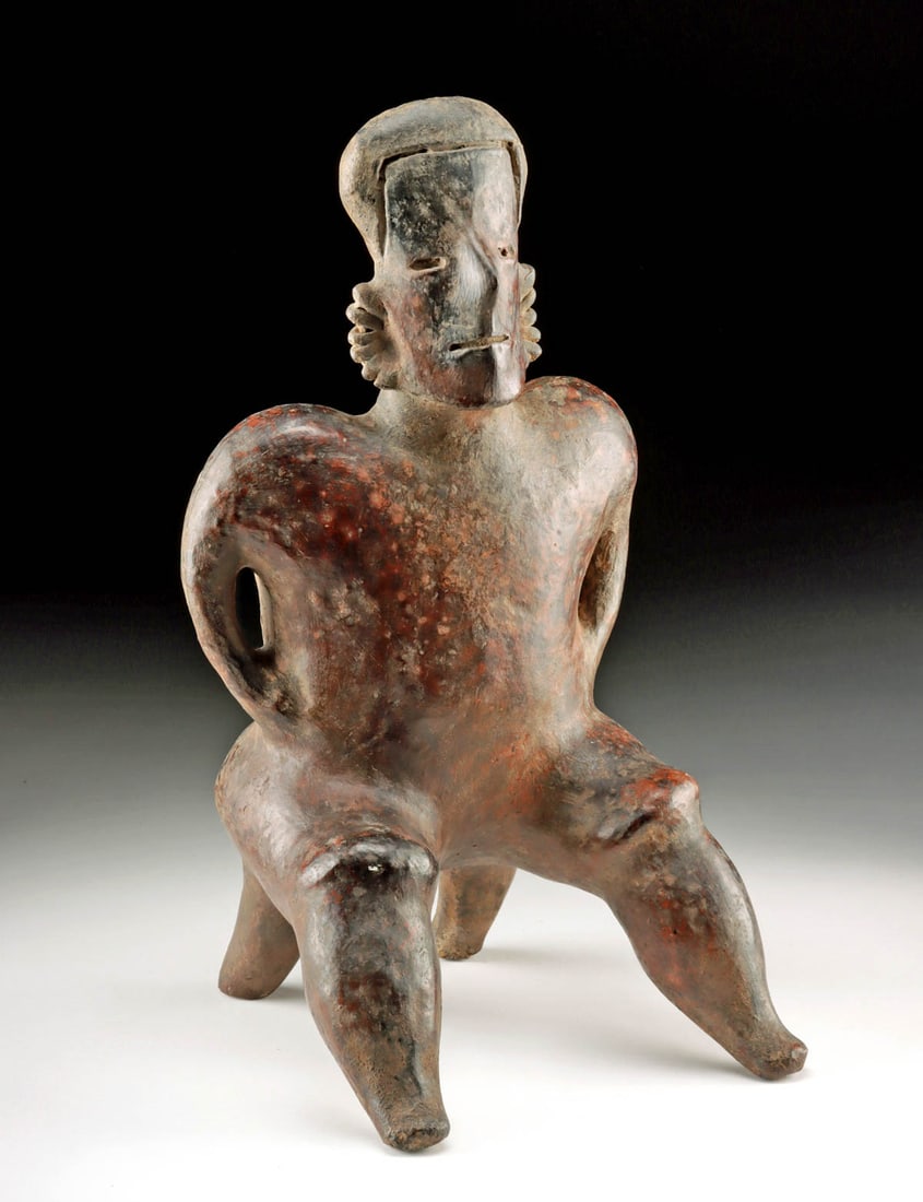 Tall Nayarit Pottery Seated High Status Figure (1 of 3)