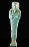 Fine Egyptian Faience Ushabti - 9 Lines Hieroglyphs