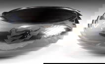 Marie + Santana Martinez Blackware Bowl, Avanyu Motif