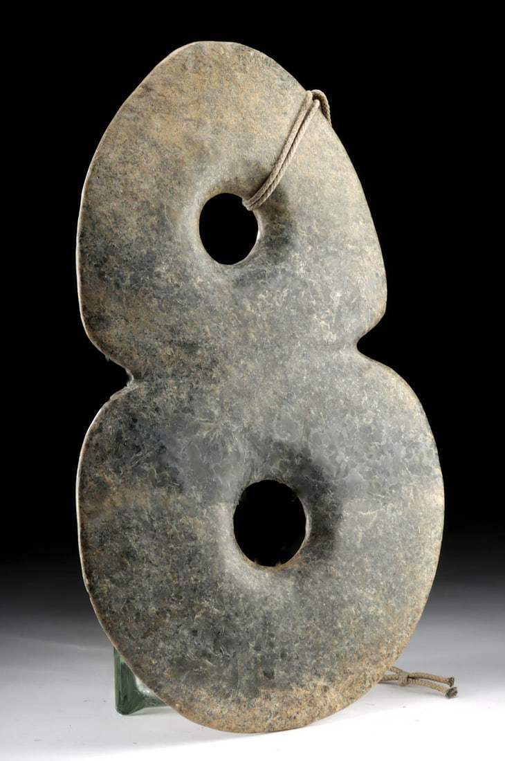 Massive Nephrite Jade Double Bi Disc, Xinkailiu Culture Attribution (1 of 3)