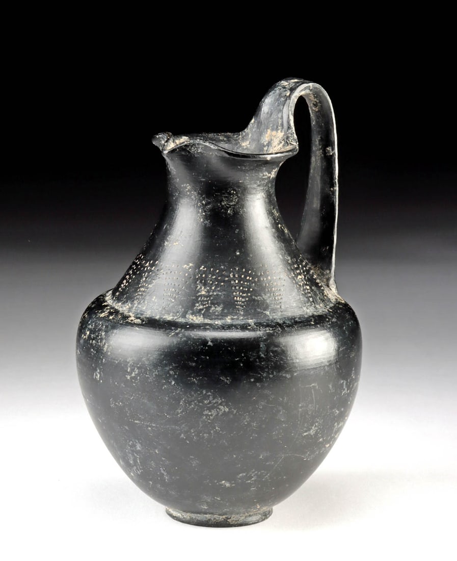 Lovely Etruscan Bucchero Ware Oinochoe (1 of 4)