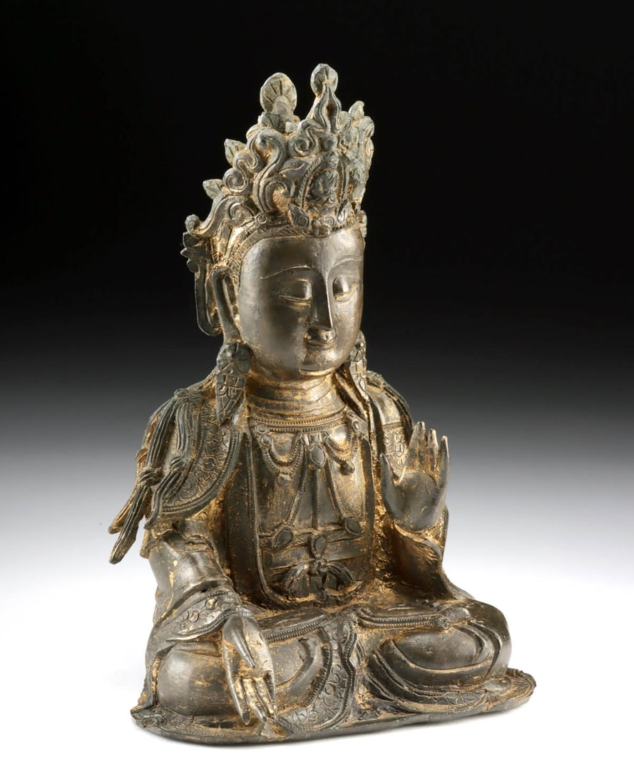 Chinese Ming Dynasty Bronze Bodhisattva Guanyin (1 of 4)