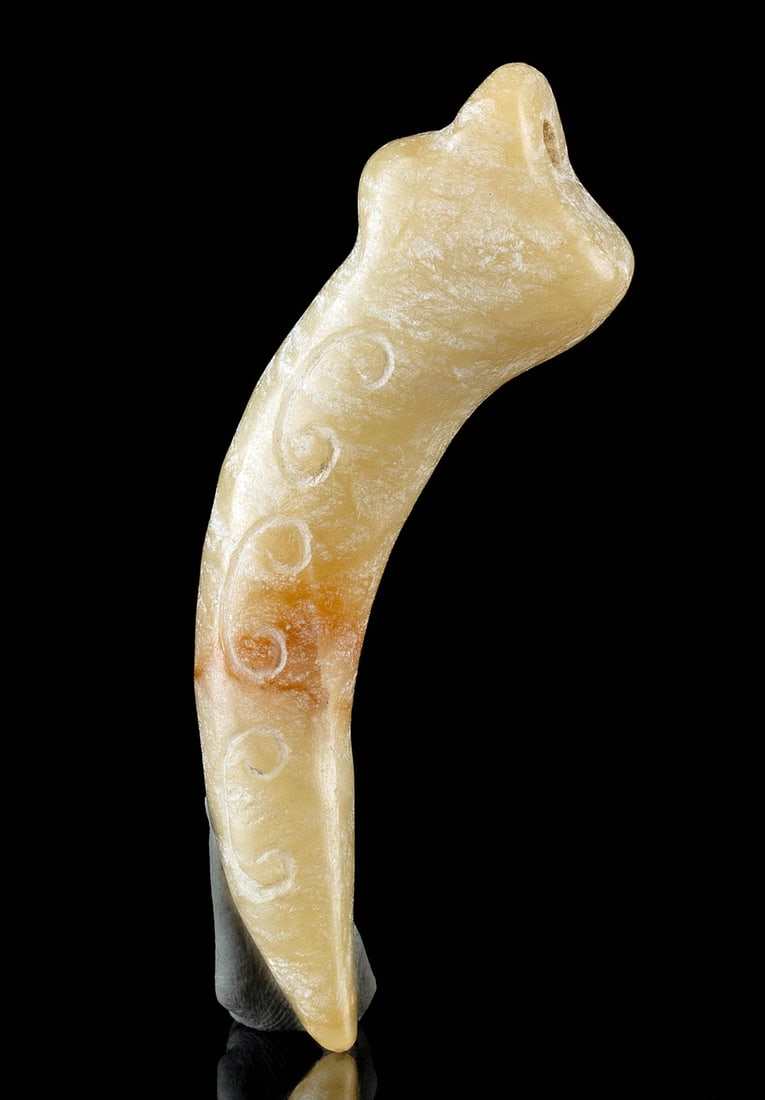 Chinese Nephrite Jade Talon Claw Pendant (1 of 2)