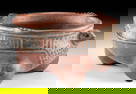 Chupicuaro Polychrome Tripod Bowl w/ Zoomorphic Head