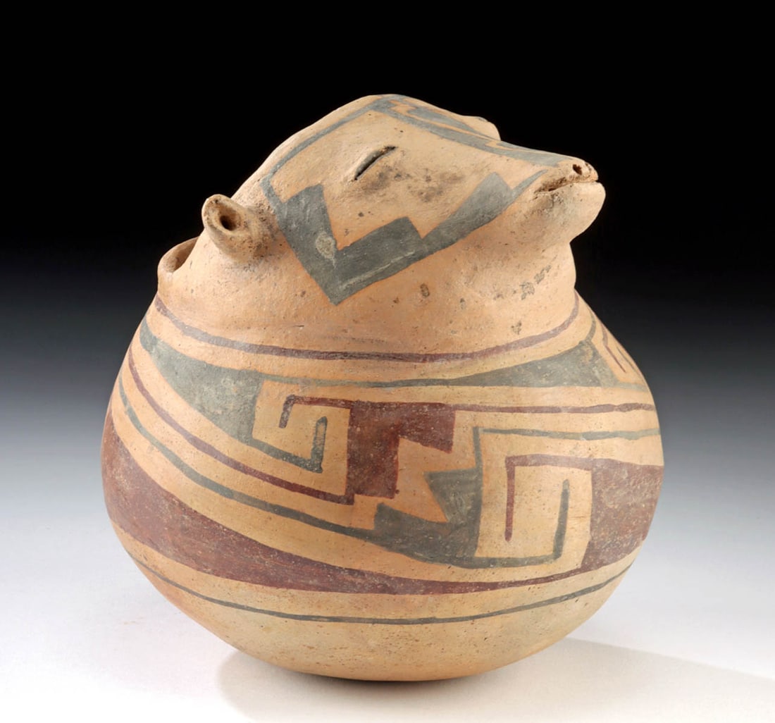 Casas Grandes Polychrome Pottery Coati Jar (1 of 3)