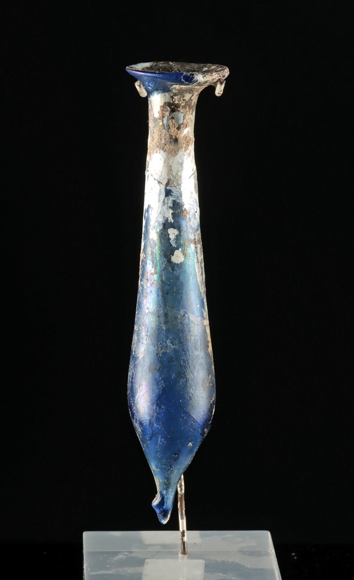 Lovely Roman Blue Glass Unguentarium (1 of 4)