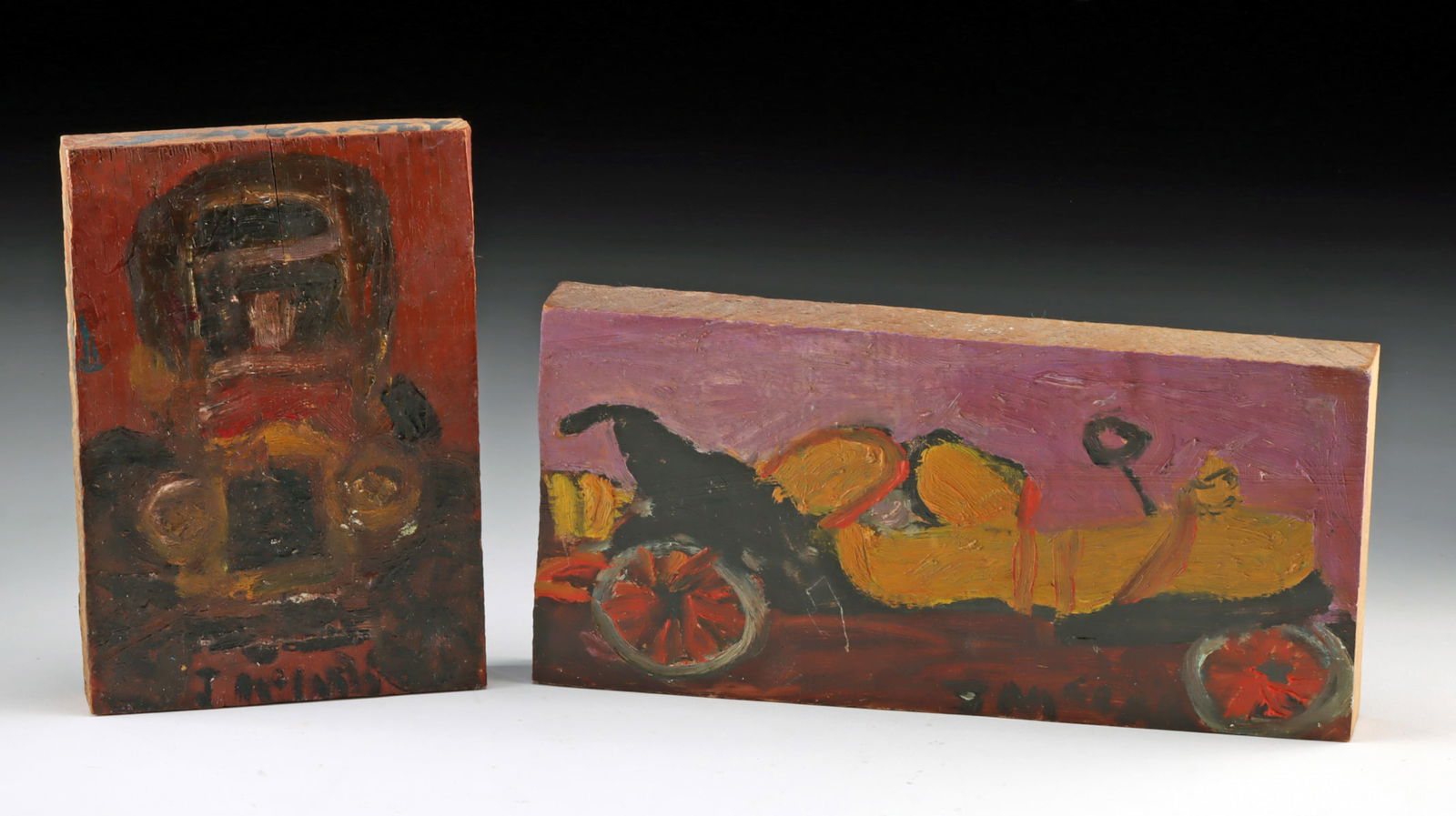 2 Justin McCarthy Paintings - Cars (1 of 4)