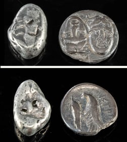 Ancient Greek Coins - Istros Drachm + AR Siglos
