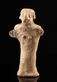 Syro-Hittite Pottery Astarte Figure, Bird-Like Visage