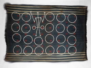 Chang Naga Warrior Headhunter Shawl w/ Cowrie Shells