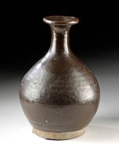 Ancient Chinese Song Brown Glazed Stoneware Vessel
