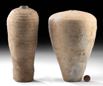 Chinese Song / Yuan Stoneware Mercury Jars (pr)