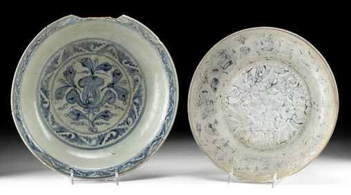 Chinese Ming Blue-On-White Porcelain Bowls