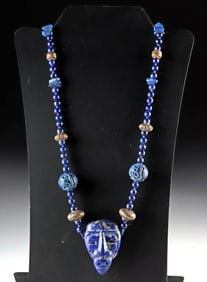 Chinese / Tibetan Necklace - Lapis, Sodalite, Silver