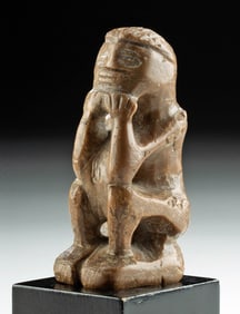 Early African Kissi Stone Pombo Figure (Deceased)