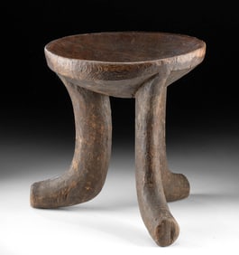 Traditional Ethiopian Wood Tripodal Coffee Stool