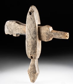 African Dogon Wood & Iron Granary Door Lock