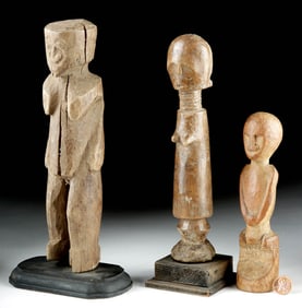 20th C. African / PNG Wood Figures (group of 3)