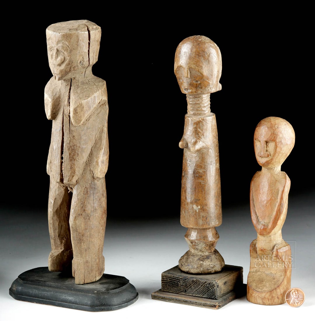 20th C. African / PNG Wood Figures (group of 3) (1 of 3)