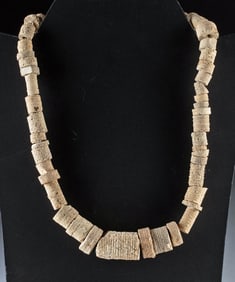 53 Fossilized Crinoid Discs, "Indian Beads"