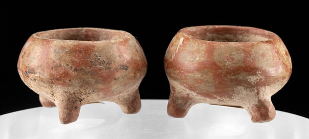 Michoacan / Nayarit Pottery Tripod Bowls (pr)