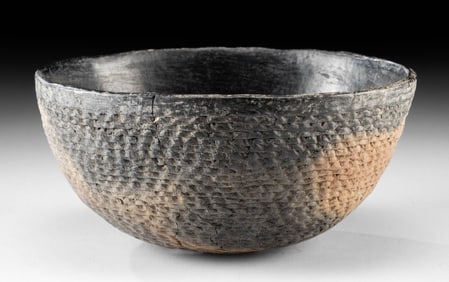 Mogollon Reserve Indented Corrugated Pottery Bowl