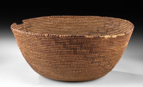 Early Native American Californian Coiled Basket