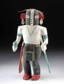 Native American Hopi Wood Kachina Figure Kokopelli