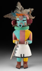 1950s Hopi Wood Corn Boy Kachina by Victor Charlie