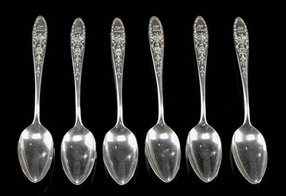 1901 US Reed & Barton Silver Spoons, 'M' Monogram