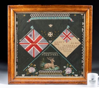 1882 British Needlepoint, Sherwood Forester Regiment
