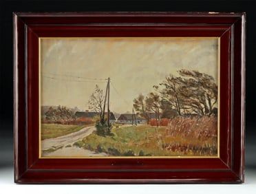 Viggo Langer Painting "Russet Reeds" (1930)