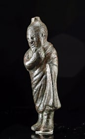 Roman Lead Alloy Figure of a Male Actor