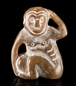 Chinese Nephrite Jade Monkey