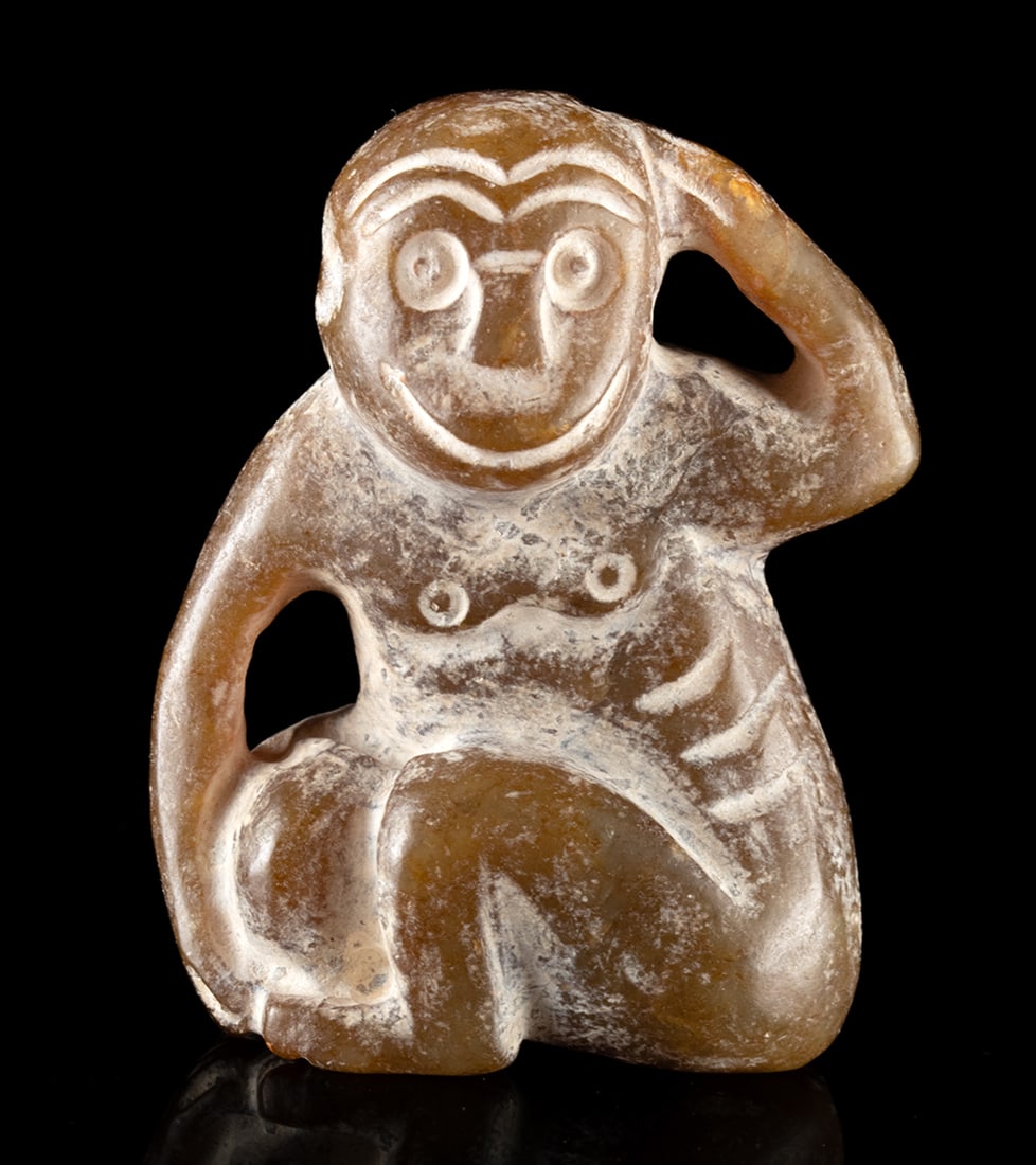 Chinese Nephrite Jade Monkey (1 of 4)