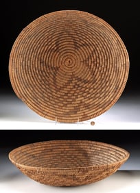 Large Native American Apache Basketry Tray