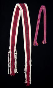 Hopi Woven Rain Sash & Mexican Wool Belt