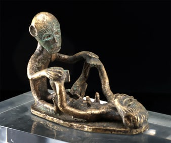 African Ashanti Brass Erotic Man & Woman Gold Weight