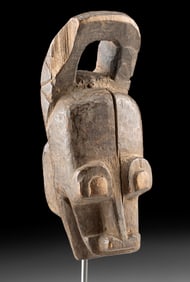 Rare African Baule Wood Bush Cow Miniature Maskette