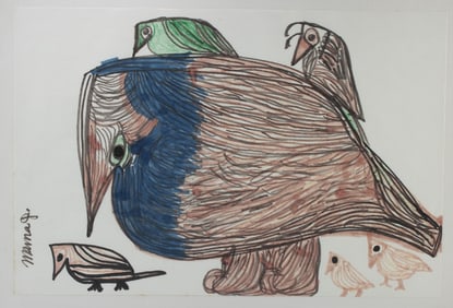 Mama Johnson Mixed Media - Bird Family