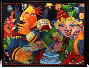 Kelly Heck Painting - Birthday Theme