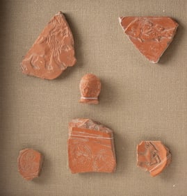 6 Roman North African Terra Sigillata Pottery Fragments