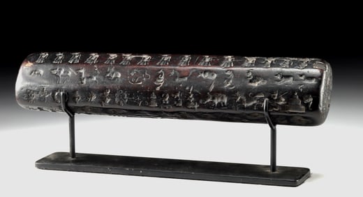 18th C. Tibetan Ritual Bread Stamp (Zanpar) w/ Zodiac